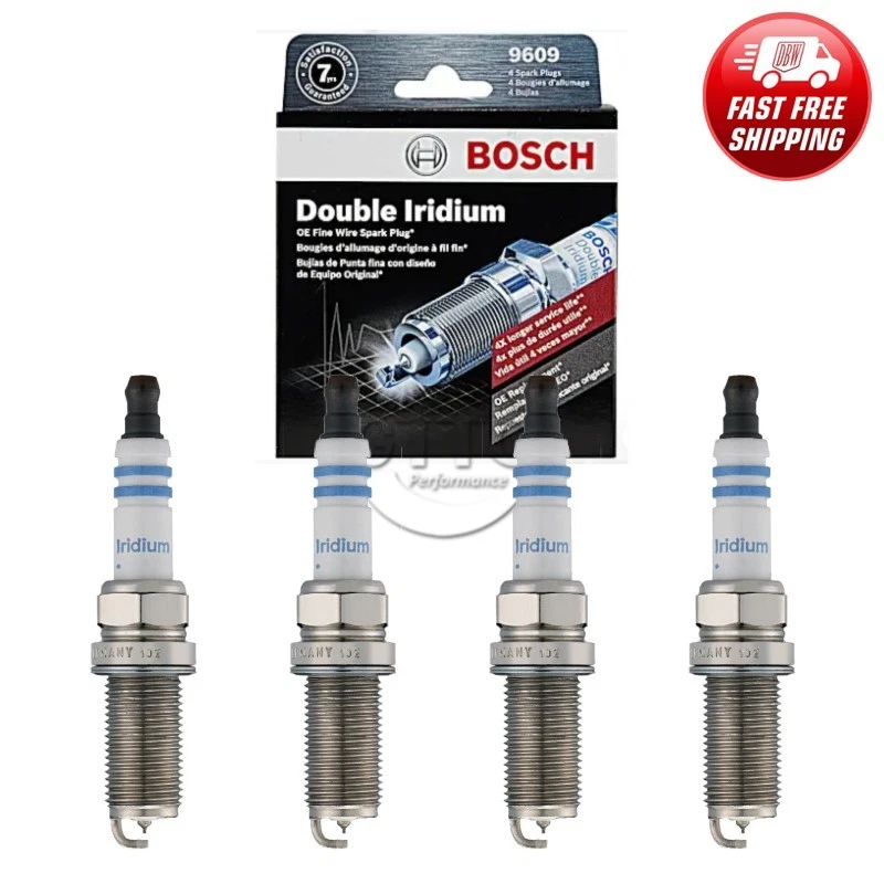 Bujía doble de iridio BOSCH genuina 4 piezas para Altima Sentra/tC/SX4/Camry RAV4 Foto 1 de 4