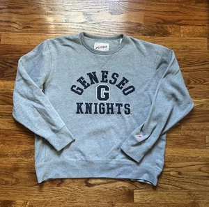 RARA Sudadera Marca Liga SUNY Geneseo Universidad Universitaria Cuello Redondo Caballeros - Imagen 1 de 9