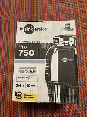 InSinkErator 79850K-ISE 3/4 HP Continuous Feed Waste Disposal - Power Cord Inclu - Image 1 of 3