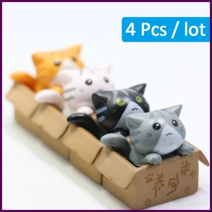 Kawaii Mini Gatto Statuina Giardino Gattino Giocattolo Camera Bambino Decorazione Regalo per Bambini Casa - Foto 1 di 28