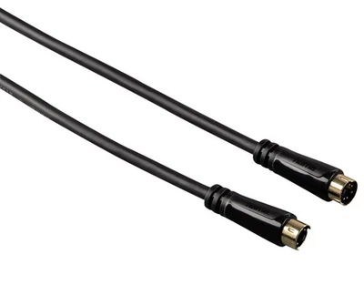 Hama HQ 5m Verbindungs-Kabel S-Video S-VHS SVHS Hosiden 4-pol DIN Gold High-End - Bild 1 von 2