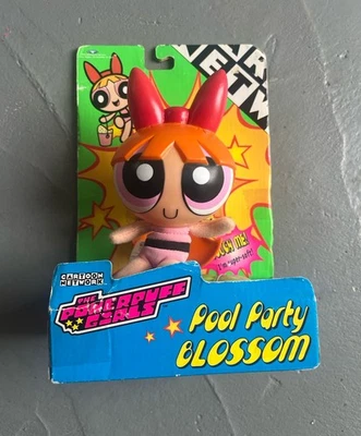 The Powerpuff Girls Mini Friend Pool Party BLOSSOM 1999 Cartoon Network Doll - Image 1 of 4