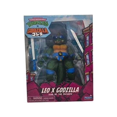 Редкая игрушечная фигурка Teenage Mutant Ninja Turtles LEO vs GODZILLA King of the Mutants - Изображение 1 из 4
