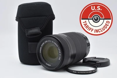 [Top MINT w/ Case] Canon EF-S 55-250mm f/4-5.6 IS Telephoto Zoom Lens From JAPAN - Image 1 of 4