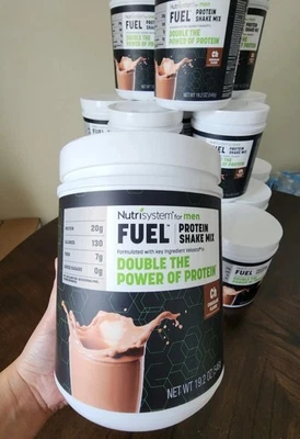 Batido de proteínas Nutrisystem para HOMBRES COMBUSTIBLE mezcla sabor chocolate Foto 1 de 4