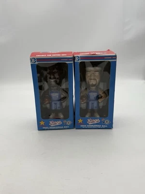 Lot of 2 New in Box Carl's Jr. 2005 Kings Bobbleheads Barnes & Songaila - Image 1 of 4
