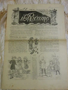 Il Ricamo Luglio 1910 n. 27 con cartamodello  Sonzogno L3 ^ - Picture 1 of 1