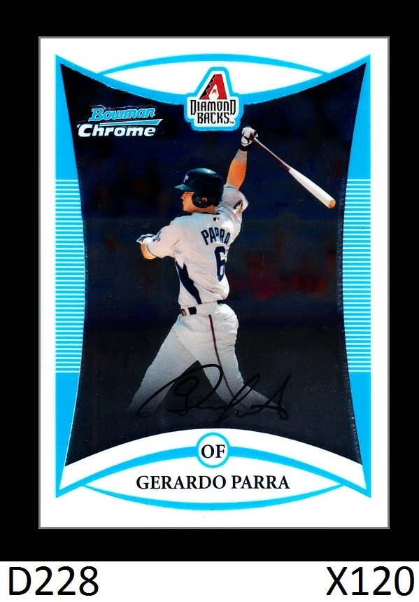 1-2008 BOWMAN CHROME DRAFT GERARDO PARRA ROCKIES QTY AVAILABLE - Image 1 of 1