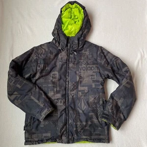 Volcom Jacket Womens XS Reversible Full Zip Snow Hooded Midweight Winter Ski - Picture 1 of 10
