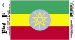 Calcomanía de bandera de Etiopía - Imagen 1 de 1