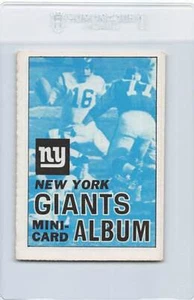 1969 Topps Mini-Album Inserts #11 New York Giants EX/MT *31 - Picture 1 of 2