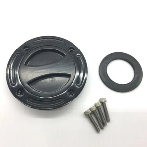 Black Keyless Fuel Tank Gas Cap For Suzuki GSXR600/750 1997-2003 GSX-R1000 01-02 - Picture 1 of 5