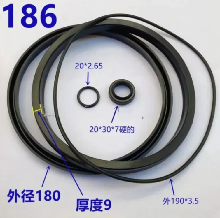 1 Set Tyre Changer Bead Breaker 186mm Cylinder Seal Kit - Image 1 of 1