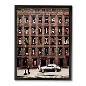 Framed 'Girls in the Windows' by Ormond Gigli Photo Art Reproduction Poster - Picture 1 of 11