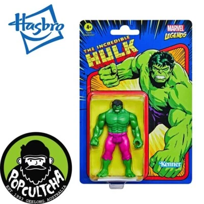 The Incredible Hulk - Hulk Retro Marvel Legends Kenner 3.75” Action Figure - image 1 of 4