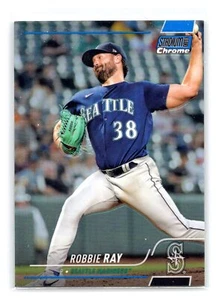 2022 Stadium Club Chrome Robbie Ray Blue Refractor #/199 Seattle Mariners - Picture 1 of 2