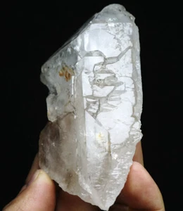 NATURAL Unique Skeletal Elestial QUARTZ Crystal Stone Point Mineral Specimen - Picture 1 of 11