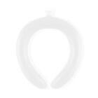 Cool Neck Ring Portable Neck Cold Ice Pack for Summer Heat (White)
