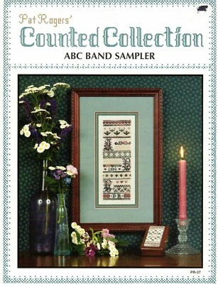 Pat Rodgers Counted Collection ABC Band Sampler 2 Counted Cross Stitch Patterns - Image 1 of 3