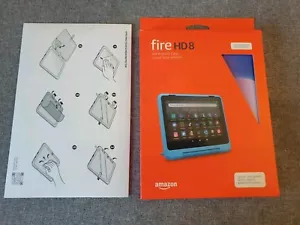 Genuine Official Amazon Fire HD 8 Tablet Cover, 12th Gen BLUE!+ SCREEN PROTECTOR - Picture 1 of 2