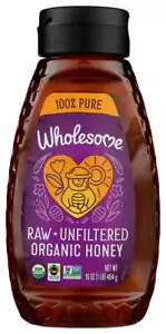 Wholesome Sweetener Organic Raw Unfiltered Honey 16 Oz - Picture 1 of 6