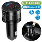 Bluetooth 5.0 Multi-Function MP3 FM Transmitter Charger Cigarette Lighter 