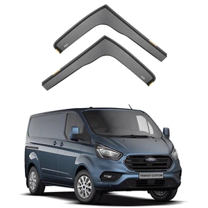 ISPEED Wind Deflectors for Ford Transit/Tourneo Custom 2012-2023 2pc Set Visors - Picture 1 of 12