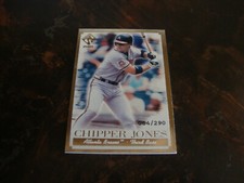 2001 Pacific Private Stock Baseball---Silver Portrait--#13 Chipper Jones(64/290)