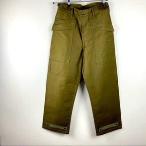 Nigel Cabourn Green Cargo Pants Cinch Heavy Weight Men's Size 32 - Picture 1 of 9