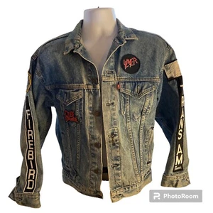 Metallica Levi’s Jean Jacket, Size XL Vintage Slayer Ozzy Anthrax Trans Am - Picture 1 of 24