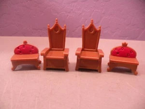 Disney Monorail Cinderella Castle Playset Throne Benches Chairs - Picture 1 of 2