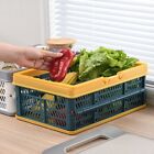 Large Capacity Foldable Shopping Basket Plastic Sundries Storage Box  Home