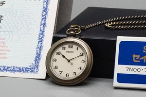 Reloj Bolsillo 1993 *Casi Como Nuevo/Caja Papeles* Seiko 7N01-9A10 Cuarzo De Japón - Imagen 1 de 15