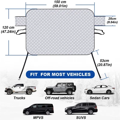 Parasol delantero bloque UV escarcha para parabrisas de coche accesorios Honda Foto 1 de 4