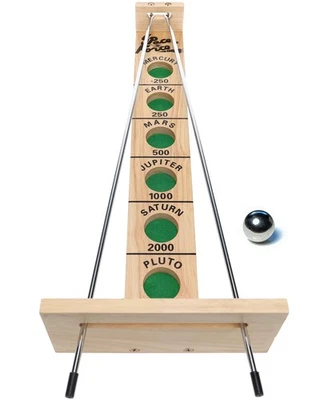 WE Games Shoot The Moon - Classic Solid Wood Rolling Ball Game for Family Fun... - Image 1 of 4