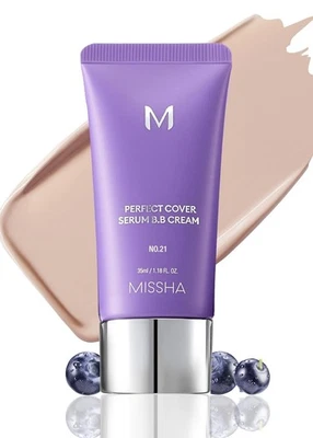 MISSHA M PERFECT COVER SERUM BB CREAM No.21 Light Beige ... - Image 1 of 4
