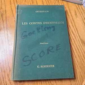 Offenbach Les Contes d'Hoffman Partitur HC 1959 Schirmer Vintage - Bild 1 von 8