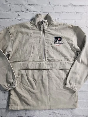 NHL Philadelphia Flyers Mujer 1/2 Cremallera Ligera Pullover Chaqueta Pequeña - NUEVA Foto 1 de 4