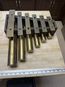 Antike Hotel Ruf Glocke Glockenspiel Xylophon Stil 6 Noten - Bild 1 von 9