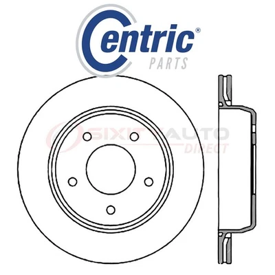 Centric C-TEK Disc Brake Rotor for 1994-1996 Chevrolet Impala 5.7L V8 - Kit fp Foto 1 de 4