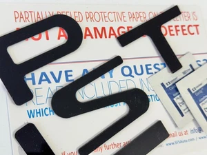 DKM | MATTE BLACK FRONT BUMPER LETTERS COMPATIBLE W/ PASSPORT 2026-UP NOT DECALS - Bild 1 von 1
