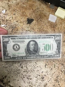 1934 500 $ FÜNFHUNDERT FRN FEDERAL RESERVE NOTE VERY FINE 5 Hundert Dollar Schein - Bild 1 von 6