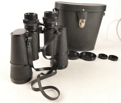 Revue Fernglas Feldstecher 7x50 Lichtstarke Optik + Köcher und Kappen M-5906 - Bild 1 von 4