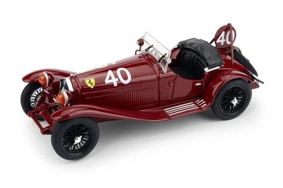 1:43 BRUMM Alfa Romeo 8C 2300 Spider #40 24H Spa 1932 Taruffi D'Ippolito R655 - Immagine 1 di 2