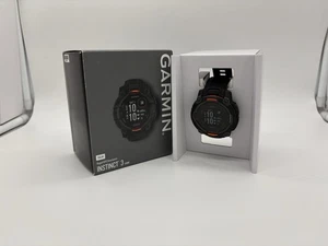 Garmin Instinct 3 - 45 mm Outdoor GPS Smartwatch, SOLAR, Black - Picture 1 of 3