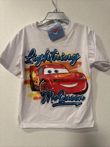 Disney Lightning McQueen Cars Boys T-Shirt toddler size 4 - Picture 1 of 7