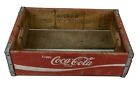Coca Cola Wood Crate Red Vintage 