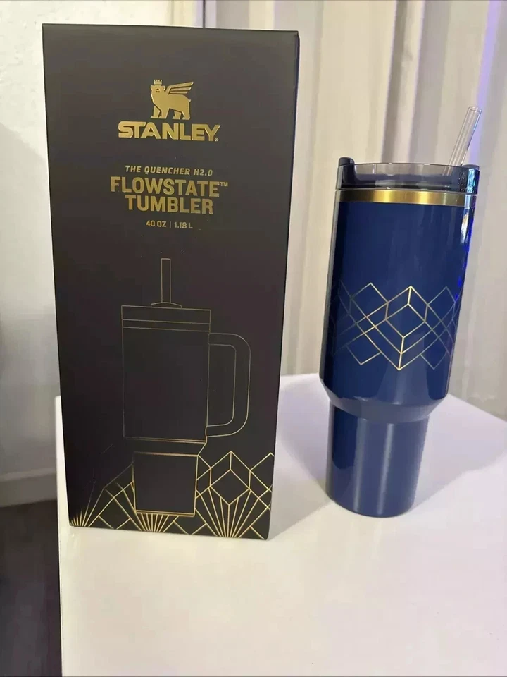 Stanley Deco Collection Quencher H2.0 FlowState Tumbler 40oz Nightfall GlossDeco