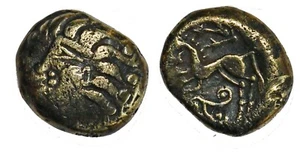 ÉDUENS Statère en électrum au triskèle, type de Chenôves DT.3181 - Picture 1 of 1