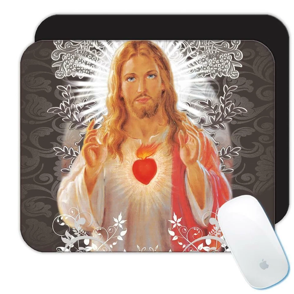 Gift Mousepad : Sacred Heart of Jesus Religion Classic Faith - Image 1 of 1